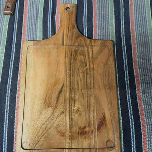 Planche à découper en bois pour la cuisine, design compatible avec les couteaux, finition non toxique, passe au lave-vaisselle, réutilisable, durable, pour les professionnels - Product Image 1