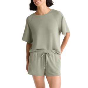 Ensembles pour femmes de haute qualité col rond décontracté à manches courtes respirant coupe ample T-Shirt et ensembles courts surdimensionné 2 pièces ensemble femmes - Product Image 5