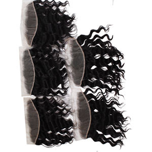 Lace Frontal de vague naturelle douce 100% cheveux humains bruts vietnamiens de qualité vierge étirés longueurs 16 20 30 pouces Frontal naturel - Product Image 1