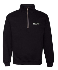 OEM vente en gros de sécurité demi-fermeture éclair sweat à capuche de haute qualité broderie personnalisée unisexe hommes polaire pull uni quart fermeture éclair sweat - Product Image 5