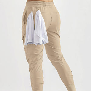 2024 hommes décontracté Camo pantalon taille haute respirant 100% coton Cargo pantalons de survêtement taille élastique léger séchage rapide été - Product Image 5