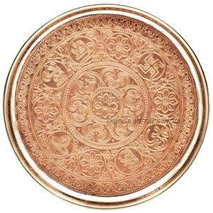 ถาดเสิร์ฟโลหะรูปไข่พื้นผิวสีทองเกรดสูงพร้อมที่จับทนทานสำหรับการรับประทานอาหารที่หรูหราและการตกแต่งบ้านที่ทันสมัย - Product Image 3