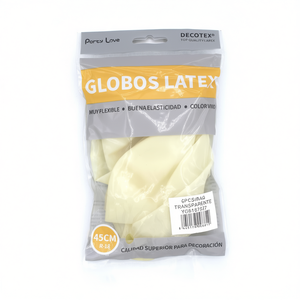 Globos de Látex Decotex 45Cm Transparentes R18 Decoración para Fiestas - Product Image 2