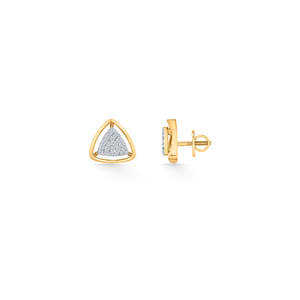 Pendientes de Diamantes Tri Nova Gold Stud para Mujer - Product Image 5