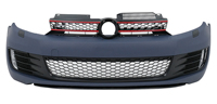 TUSAKAR Nuevo Kit de Carrocería, Parachoques Delantero/Trasero y Rejilla para VW Golf 6 MK6 (2009-2013) GL TDI/Variant V6, Mejora a Golf 6 R20 TR
