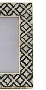 Cadre photo en incrustation d'os de qualité supérieure, design floral vintage, cadre décoratif fait à la main pour la maison et le bureau - Product Image 3