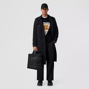 Gabardina larga Vintage de algodón hecha a medida al por mayor para hombre, abrigo impermeable con botones interiores y puños con cinturón - Product Image 3