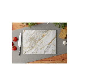 Hermosa tabla de cortar de mármol con acabado pulido, Perfecta para servir quesos, aperitivos, postres y aperitivos - Product Image 1