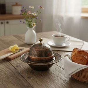 Mini <b>Round</b> Copper Tinplate Candy <b>Box</b> Embossed Logo Recyclable Paper Plastic Pail Packaging for Snacks Coffee Tea Pills Sugar - Product Image 1