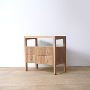 Mesita de noche de madera de teca maciza de alta calidad de estilo moderno con dos cajones, muebles de dormitorio para el hogar, Hotel, apartamento para sala de estar - Product Image 1