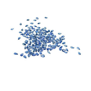 Zafiro Azul Natural Sin Tratar, Gema Suelta Calibrada en Forma de Pera 3x5mm y 6x4mm, Material de Ópalo y Aguamarina con Corte Ovalado Facetado - Product Image 5