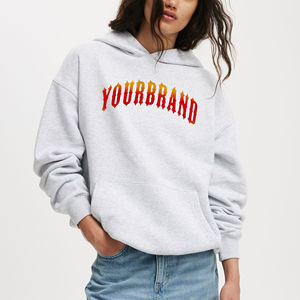 Sudaderas con Capucha de Invierno para Mujer de Alta Calidad, Logotipo Personalizado con Impresión Frontal, 100% Algodón Tejido, Sudadera Gruesa - Product Image 6