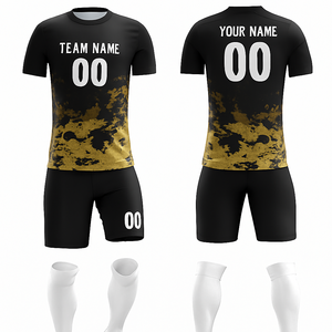 OEM ODM ชุดเสื้อฟุตบอลคอวีแขนสั้นสำหรับทุกฤดูกาลชุดฟุตบอลใช้ได้ทั้งชายและหญิงผ้าโพลีเอสเตอร์แบบ100% ระบายอากาศได้ดีแห้งเร็วผลิตจากผ้าโพลีเอสเตอร์ - Product Image 6