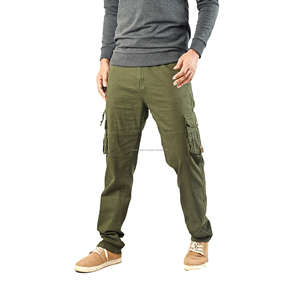 Pantalones cargo para hombre, ropa informal de algodón con múltiples bolsillos, Pantalones rectos a rayas curvas para hombre, el mejor Color para adultos - Product Image 4