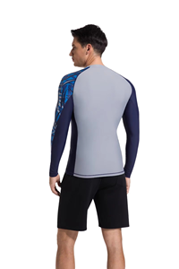 MMA Rash Guard Compression Shirt Breathable 100% Polyester Men BJJ Gi <b>Grappling</b> Jiu Jitsu Training Athletic Fight Wear Workout - Product Image 3
