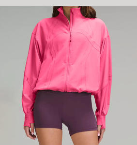 Autumn Women Clothing Fashion <b>Metal</b> <b>Button</b> Jacket Solid Color Long Sleeve Casual Women Jacket With Custom Logo - Product Image 4