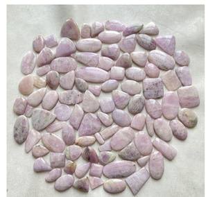 Kunzite Cabochon อัญมณีหลวมตัดรูปไข่ความสูง3มม. สินค้าคุณภาพสูงจากธรรมชาติ - Product Image 1