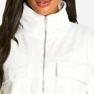 Sudaderas informales de lana de gran tamaño para mujer, sudaderas de manga larga con cuello redondo para gimnasio, ropa de calle, sudaderas con capucha, diseños personalizados - Product Image 3