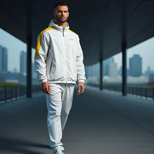 เสื้อกันลมผ้าไนลอนสำหรับผู้ชาย, เสื้อกันลมสำหรับเดินเขากลางแจ้ง100% - Product Image 2