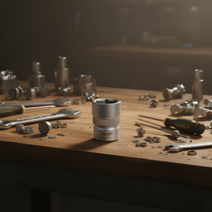 Hazet 1/2'' 6-Point Square <b>Socket</b> with Traction Profile and Knurling - Product Image 3