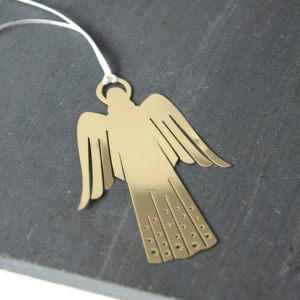 Ángel colgante de Metal de alta calidad, adornos navideños, decoración de árbol hecha a mano, decoración tradicional para la casa, adorno de Ángel - Product Image 1