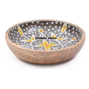 Cuenco de chocolate de madera de forma curva, cuenco dulce hecho a mano con acabado Natural, cuenco de chocolate al por mayor más vendido - Product Image 2