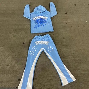 Logo personnalisé d'usine Survêtements Jogger Pantalons de survêtement Terry Surdimensionné Hiver Survêtements Hommes Blanc Unisexe Personnalisé Hoodies Ensemble - Product Image 3