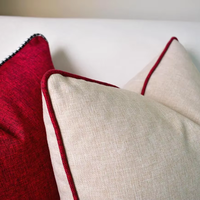 Housses de coussin décoratives de luxe en lin tissé de haute qualité pour la maison, l'hôtel et l'hôpital, disponibles en plusieurs tailles