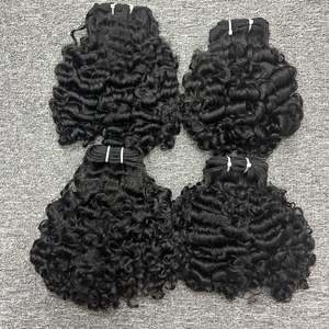 ผมหยิกพม่าผมคน100% จากชาวอินเดียผมดิบผู้บริจาค - Product Image 5