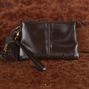 Pochette utilitaire en cuir de vachette véritable de qualité supérieure Design élégant pour les besoins de stockage quotidiens d'Indonésie - Product Image 3