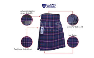 Kilts Modernos para Hombre de Alta Calidad, Personalizables, Directo de Fábrica, Mezcla de Algodón Resistente, Bolsillos de Almacenamiento Tipo Cargo, Cinturón Ajustable - Product Image 3