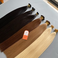 Extensiones de cabello humano natural virgen 100% al por mayor, paquete de cabello de muestra gratis, extensiones de cabello humano de alta calidad I Tip