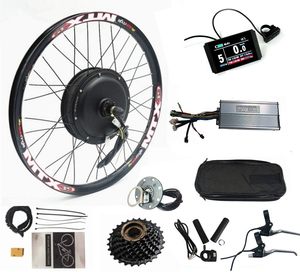 Kit de Conversión para Bicicleta Eléctrica de 52V 72V 2000W 3000W con Motor de Eje Delantero y Trasero Impermeable y Batería de Litio para MTX - Product Image 1