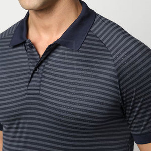 Polo à motif solide à séchage rapide pour hommes, vêtements d'été personnalisés de grande taille, polo uni brodé à manches courtes - Product Image 6