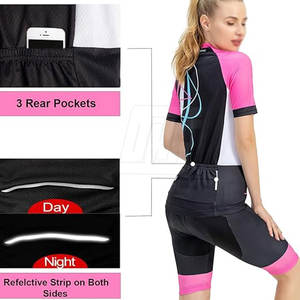 ชุดปั่นจักรยานผู้หญิงรุ่นล่าสุด ผ้าระบายอากาศ สำหรับการปั่นระยะไกล ประสิทธิภาพสูง - Product Image 4