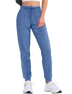 Pantalon de jogging en coton mélangé pour femmes, respirant, idéal pour un usage quotidien, pantalon de jogging sportif pour femmes, ajustement flexible, vêtements de course et d'entraînement - Product Image 4