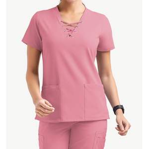 Trajes de fregado multibolsillo para mujer, duraderos, ligeros, con cuello en V, pantalón para correr, uniforme médico personalizable, venta al por mayor, conjunto de fregado a granel - Product Image 1
