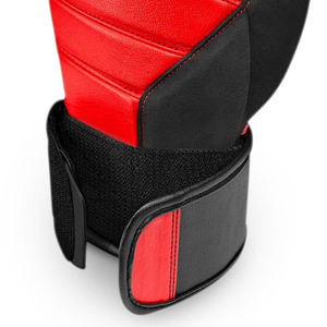 Gants de boxe personnalisés de haute qualité très vendus rouge noir original en cuir double couche de protection des articulations en mousse moulée - Product Image 4