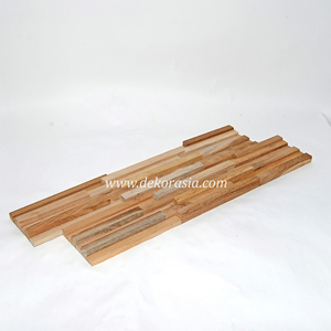 Panel de Pared Rústico de Madera de Teca Natural, Ecológico, Resistente al Moho, para Sala de Estar, Dormitorio, Villa, Hotel, Interior - Product Image 2