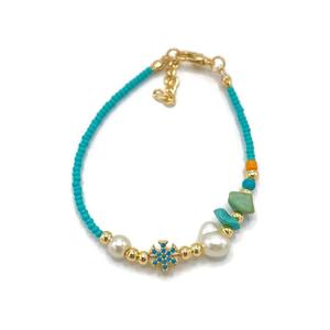 ลูกปัดแฟชั่นสำหรับการออกแบบสร้อยข้อมือดวงตาชั่วร้าย - Product Image 1