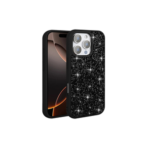 เคสกันกระแทกหรูหราประดับเพชรดำ รุ่น 16 Pro Max ดีไซน์คริสตัลวิบวับ สไตล์อินเทรนด์ SAFA - Product Image 6