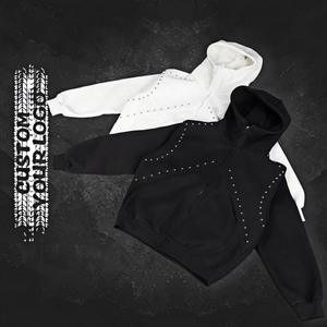 Sweat-shirt à capuche pour homme personnalisé avec strass, design tendance, sweat-shirt zippé vierge, sweat-shirt de haute qualité pour homme - Product Image 1