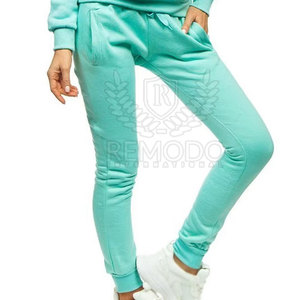 Stretchable Winter Solid <b>Polyester</b> <b>Tracksuit</b> for Women High Performance Activewear 2-Piece Long Set for Outdoor Activities - Product Image 4