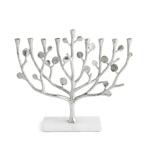 Modern Twist Design Hanukkah Menorah Artistic Metal <b>Candelabra</b> for Jewish Festival Decoration - Product Image 5