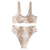 Sexy dames bikini set van twee delen, doorschijnend, met bh, doorschijnend ondergoed, spandex/polyester materiaal, waterafstotend & sneldrogend