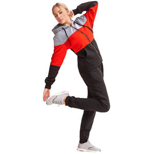Survêtement décontracté imprimé logo surdimensionné pour femmes deux pièces vêtements de jogging d'entraînement pour l'hiver vêtements de jogging unis - Product Image 5