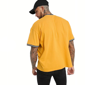 T-shirts pour hommes de haute qualité, en coton 100% lourd, surdimensionnés, imprimés et brodés, grandes tailles - Product Image 6