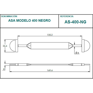 Tay cầm AS-400-NG Model 400 Màu đen - Product Image 4