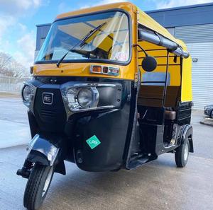 Nouveau Tuk-Tuk 200cc 250cc Refroidi par Eau 2024 2025 2026 Bajaj-RE Tricycle à 3 Roues Jaune Doré Noir - Product Image 3