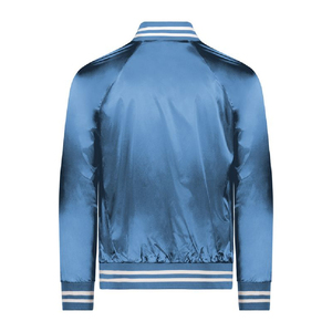 Chaqueta de satén para hombre de gran calidad, chaqueta de bombardero de cuero para béisbol universitario Letterman Varsity, chaqueta de satén para hombre de estilo informal - Product Image 4